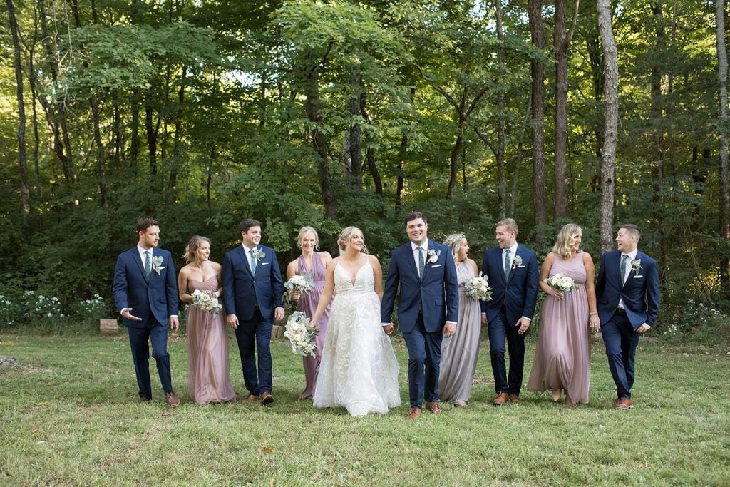 bridal party candid