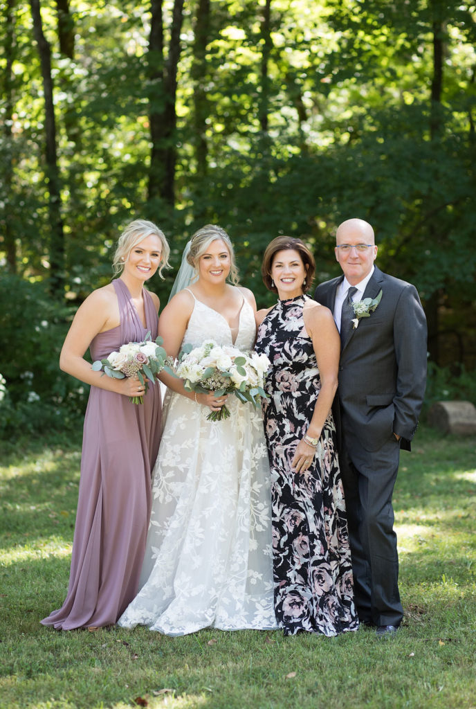 bride and her family