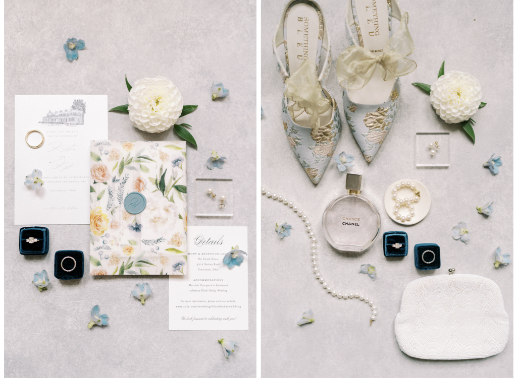 bridal details at a French House wedding
